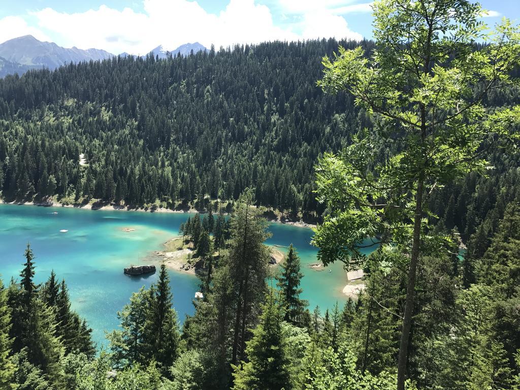 Ferienwohnung Laax Mit Traumblick, Grossem Balkon Und Terrasse Exteriér fotografie