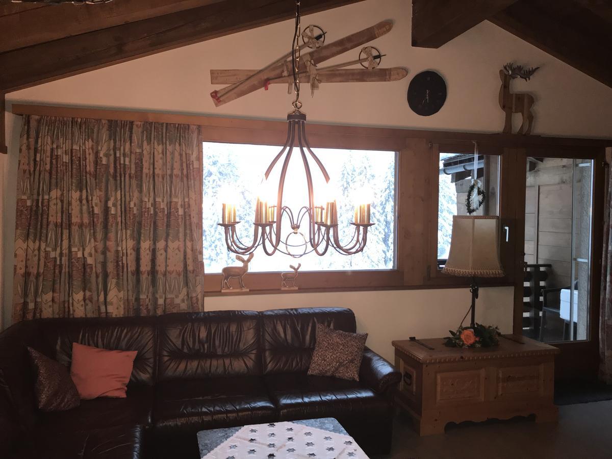 Ferienwohnung Laax Mit Traumblick, Grossem Balkon Und Terrasse Exteriér fotografie