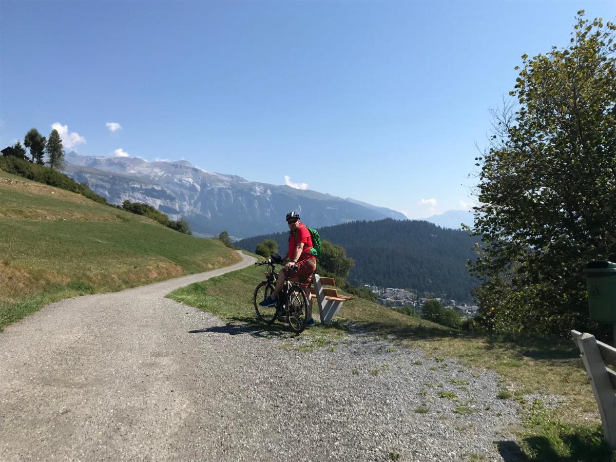 Ferienwohnung Laax Mit Traumblick, Grossem Balkon Und Terrasse Exteriér fotografie